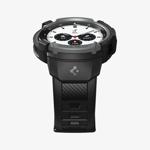 ACS06488 - Galaxy Watch 6 Classic (47mm) Case Rugged Armor Pro in black showing the front